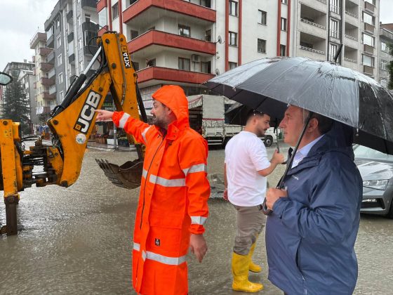 Etkili Olan Yağışlara Karşı Belediye Ekipleri Teyakkuzda