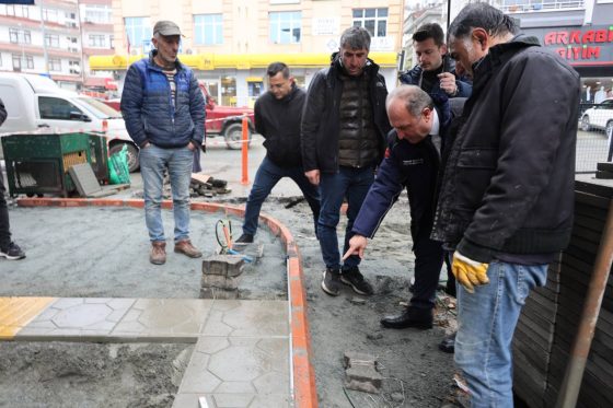 Fevzi Çakmak Caddesi’nde Kaldırım Çalışmaları Başladı